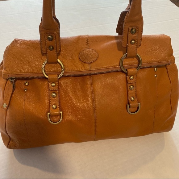 Dr. Koffer Tan Leather Satchel Structured Design Double Handles w/ Coin Purse - Picture 14 of 16